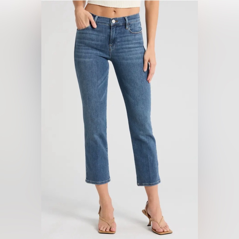 Frame Denim Blue Cropped Ankle Jeans